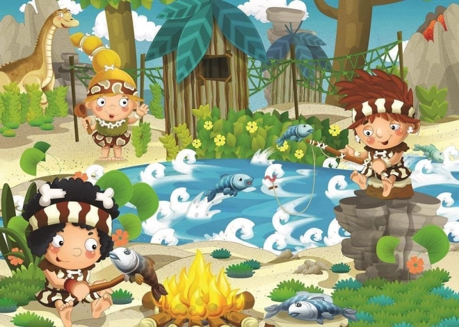 Puzzle Picnic Preistoric - 100 de piese