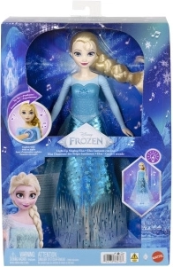 Păpușă cântătoare Disney Frozen Elsa cu lumini