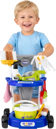 Cărucior de curățenie cu organizare inteligentă