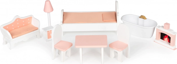 Mobilier din lemn inclus în set