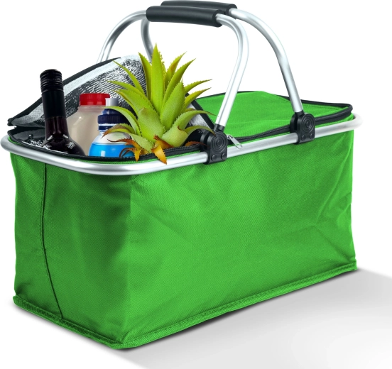 Coș de cumpărături termoizolant pliabil, 21 l, verde