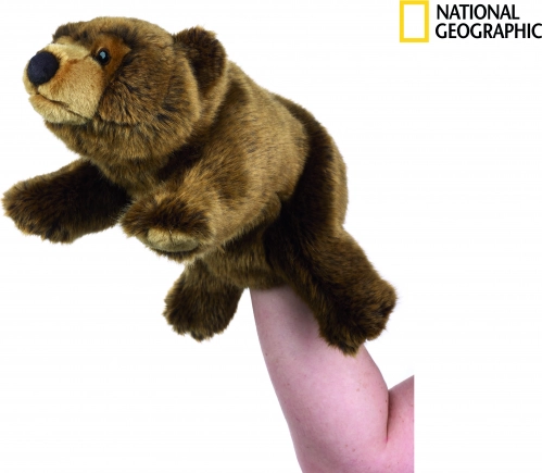 Păpușă de mână urs grizzly National Geographic