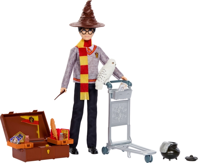 Mattel Harry Potter peronul 9¾ set de joacă – păpușa Harry Potter și accesorii