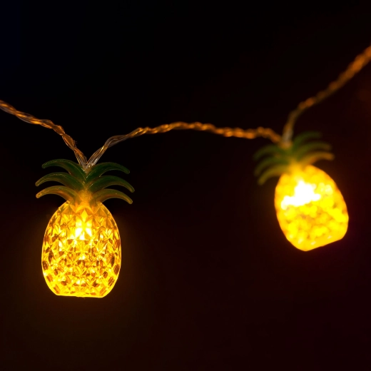 Ghirlandă luminoasă LED cu ananas, 1,65 m, 10 LED-uri, lumină albă caldă