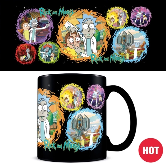 Cană termoreactivă RICK AND MORTY 325 ml