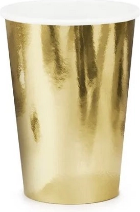 Pahare aurii de unică folosință 220 ml