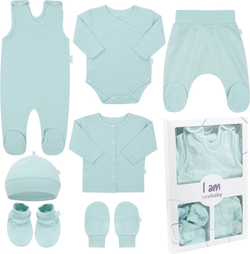 Set pentru bebeluși la maternitate New Baby I AM albastru