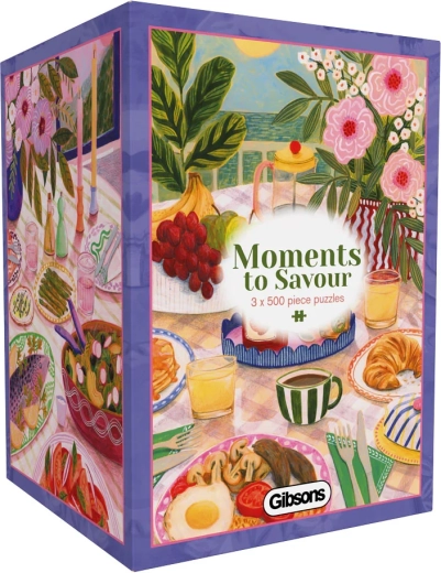 Puzzle GIBSONS Momente de savurat 3×500 piese