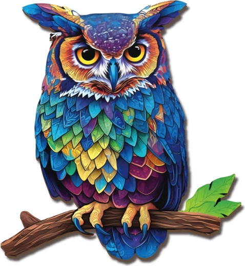 2Kids Toys puzzle din lemn bufniță - 1 bucată