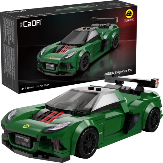 Set de construcție CaDA mașină de curse LOTUS Exige Cup 430 – 319 piese (scară 1:24)