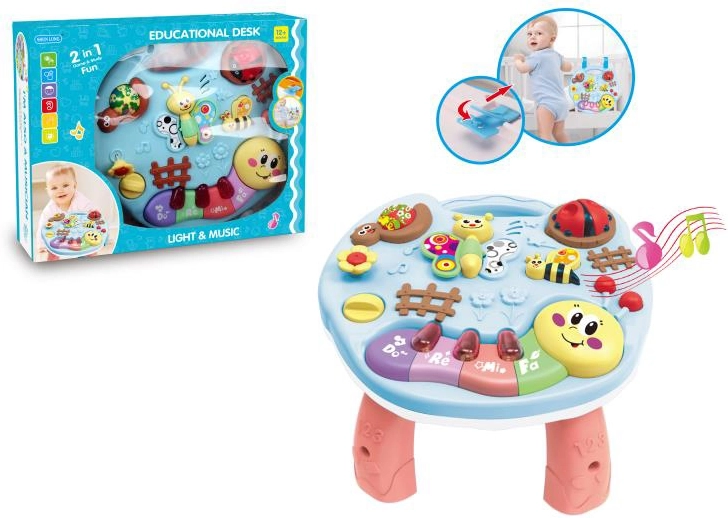 Măsuță educațională interactivă Animăluțe cu lumini și sunete