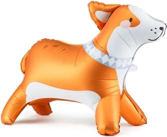 Balon din folie tip stativ Corgi 88 × 70 cm