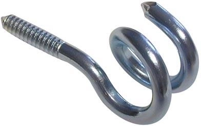 Cârlig pentru leagăn cu șurub în lemn 90 mm, galvanizat, set 10 buc