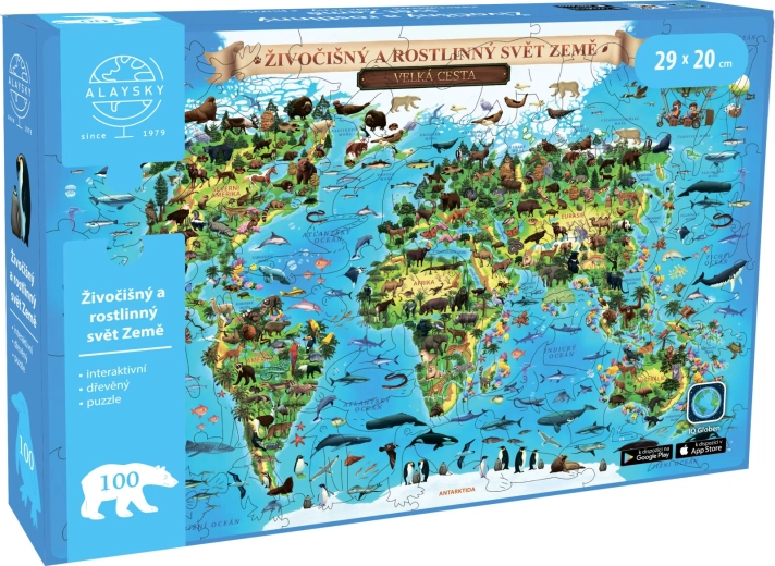 Puzzle din lemn interactive Flora & Fauna cu realitate augmentată