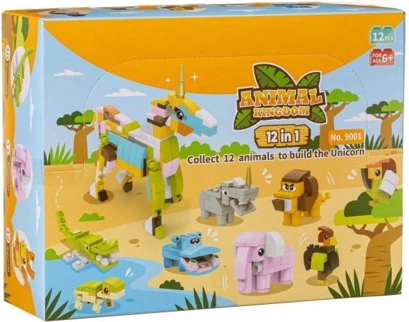 Set de construcții Animal Kingdom 12 în 1