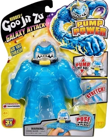 Figurină extensibilă Goo Jit Zu Galaxy Attack Air Vac Thrash cu pompă