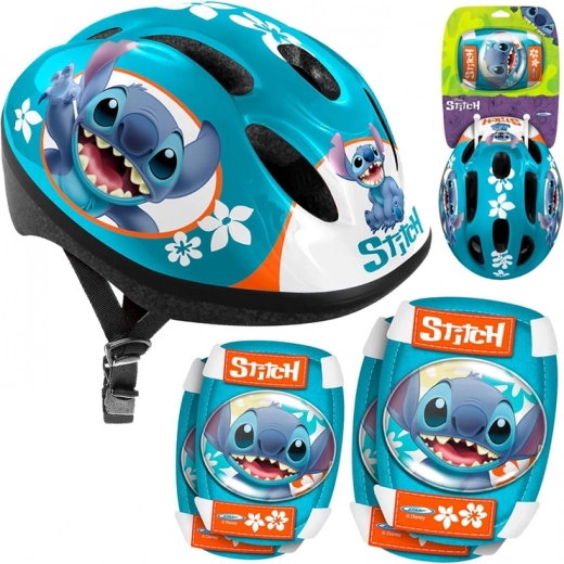 Set de protecție cu cască ajustabilă și protecții Disney STITCH
