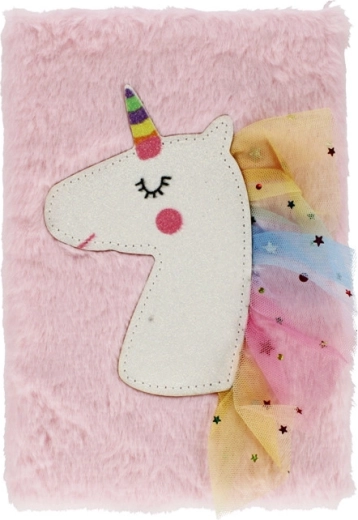 Jurnal plușat unicorn A5