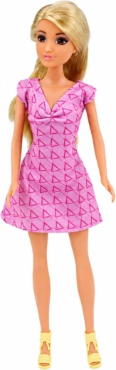 Păpușa Anlily în rochie roz la modă
