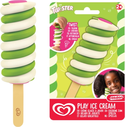 Casdon Algida Twister înghețată verde pe băț – jucărie