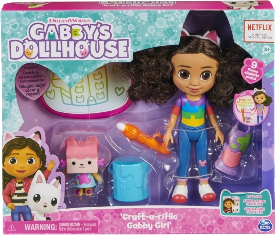 Căsuța magică Delux a lui Gábina Păpușă cu accesorii pentru creație
