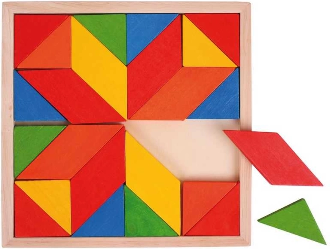 Bigjigs Toys mozaic colorat din lemn