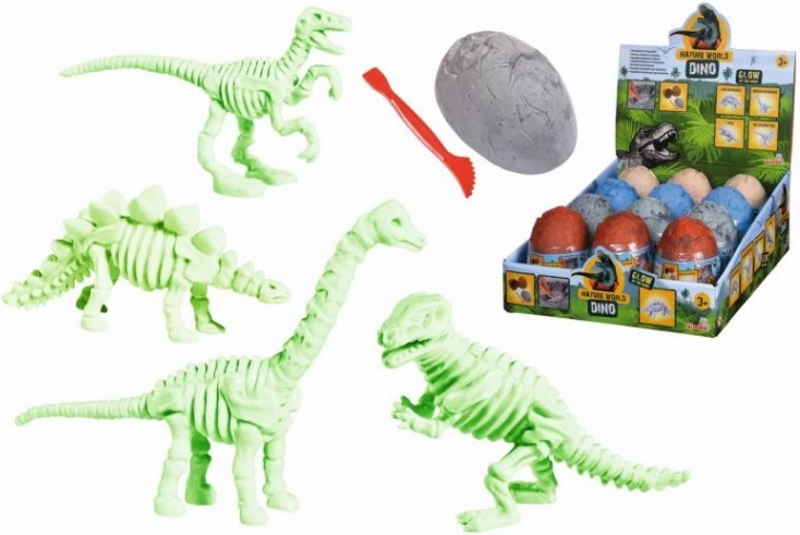 Set de excavație cu schelet de dinozaur în ou