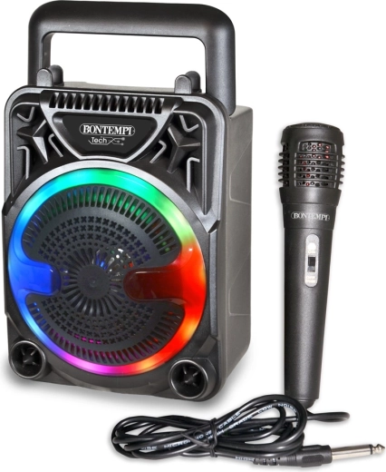 Difuzor wireless Bontempi cu microfon și iluminare RGB