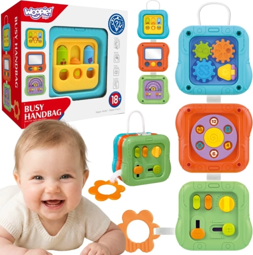 Cub senzorial manipulativ 6în1 Woopie Baby