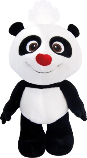 Panda de pluș cu nas roșu 25 cm