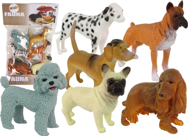 Set de 6 figurine câini – figurine realiste de rase