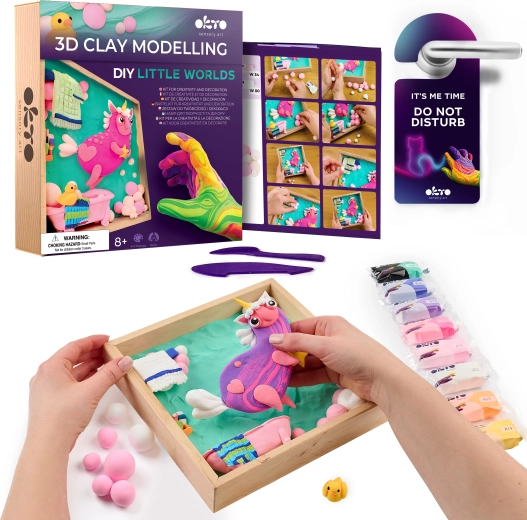 Okto modelare lume mică în ramă „Unicorn” 21 × 21 cm