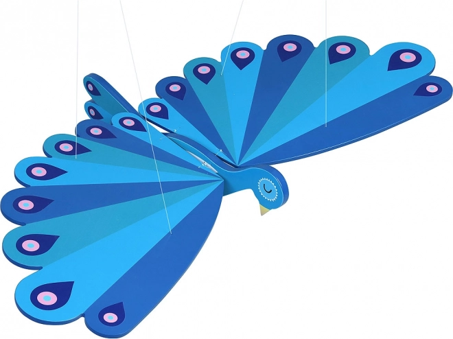 Păun zburător din lemn VILAC – decorațiune suspendată