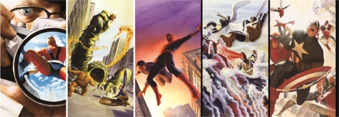 Puzzle panoramice CLEMENTONI – 80 de ani MARVEL, 1000 de piese