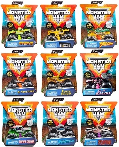 Monster Jam model metalic de colecție monster truck 1:64, asortat