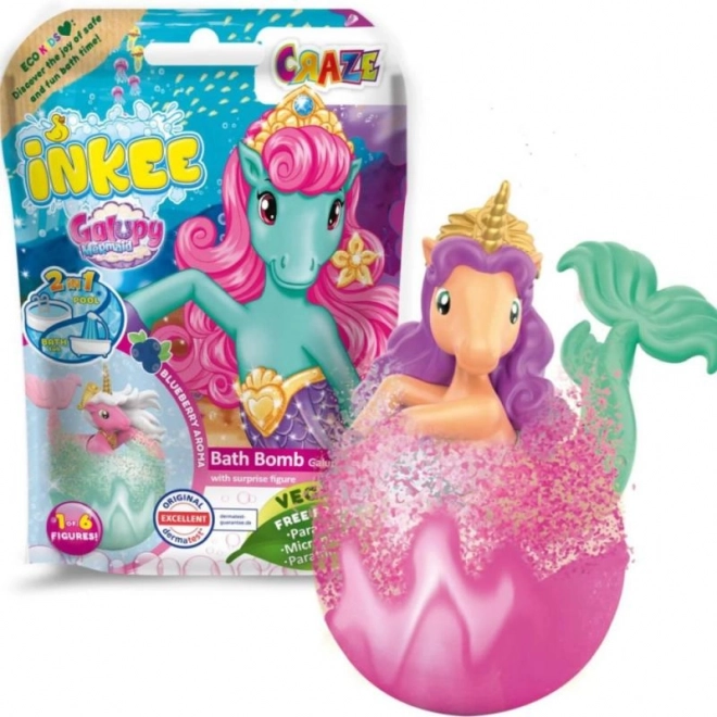 Inkee bombă de baie spumantă cu surpriză Galupy