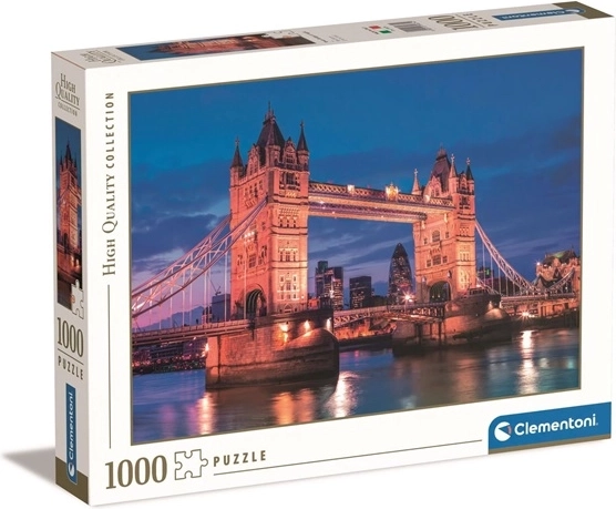 Puzzle Clementoni 1000 de piese Tower Bridge noaptea