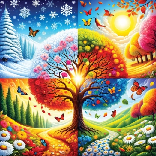 Puzzle Patru anotimpuri 1023 piese
