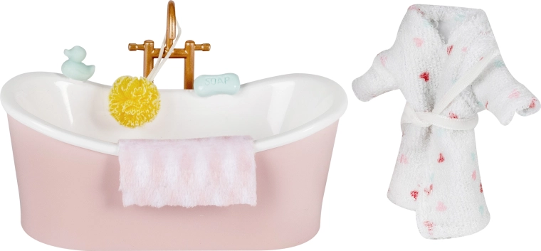 Set de baie Lundby cu cadă pentru casă de păpuși