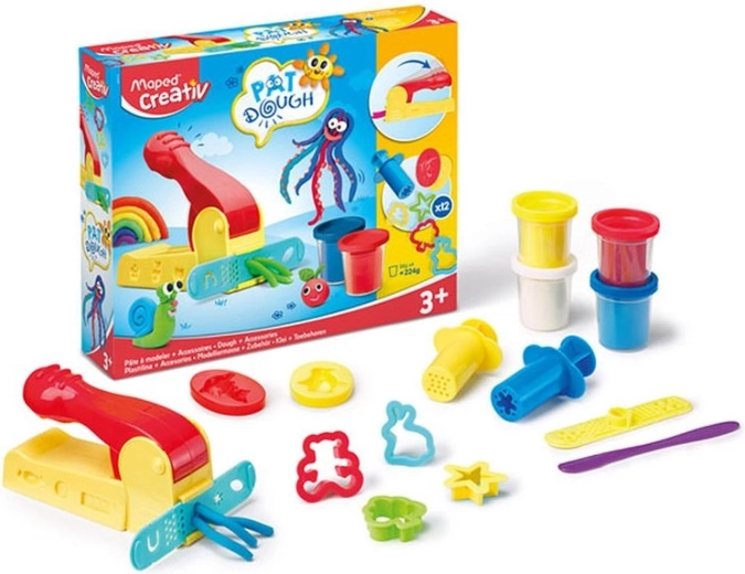 Maped Creativ pastă de modelaj 4 × 56 g cu set de accesorii