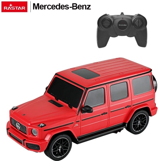 Mașină RC Mercedes-Benz G63 cu telecomandă Rastar 1:24 roșie - 1 bucată