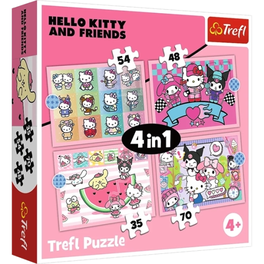 4 puzzle-uri într-un singur pachet
