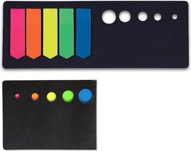 Semne de carte autoadezive Concorde neon, tip săgeți 12 × 44 mm (5 culori, 100 buc.)
