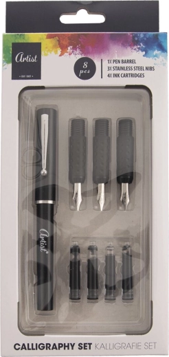 Set creativ pentru caligrafie – set de pornire 8 piese