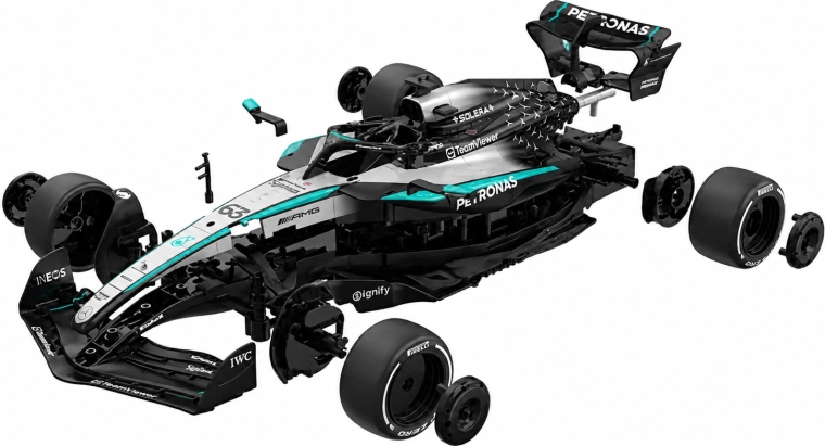 Set de construcție și model RC într-unul singur