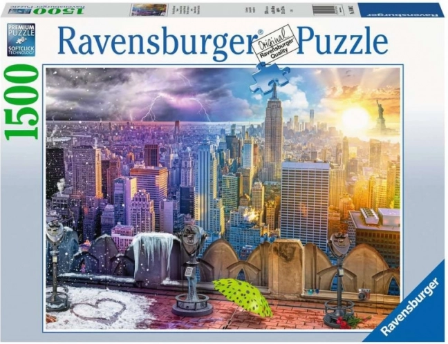 Puzzle Ravensburger Sezoanele New Yorkului 1500 piese