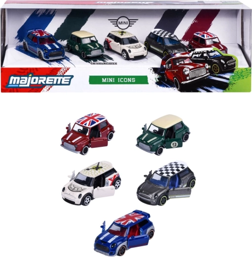 Set cadou Majorette cu mașinuțe metalice MINI - 5 buc.
