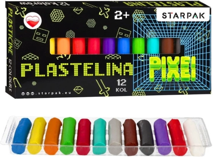 Plastilină Game Pixel – 12 culori