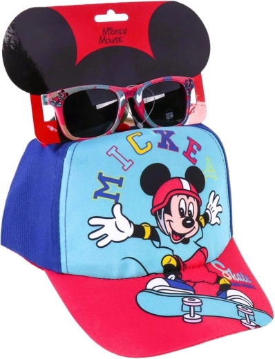 Set de șapcă cu cozoroc și ochelari de soare Mickey