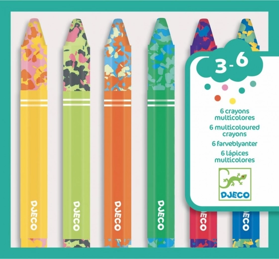 DJECO Creioane cerate curcubeu
